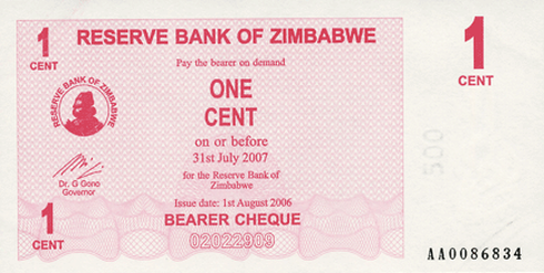 Zimbabwe "Bond Paper" Notes Are Bonds? 226934169