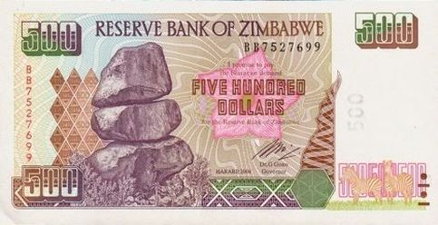 Zimbabwe "Bond Paper" Notes Are Bonds? 858910301
